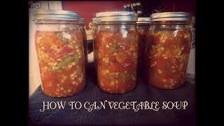 How To Can Vegetable Soup | Canning Vegetable Soup | Pressure Canning Vegetable Soup
