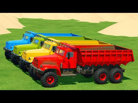 LOAD AND TRANSPORT STONES IN CONTAINERS WITH JOHN DEERE TRACTORS - Farming Simulator 22