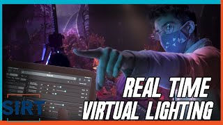 Controlling Virtual and Physical lights for Virtual Production