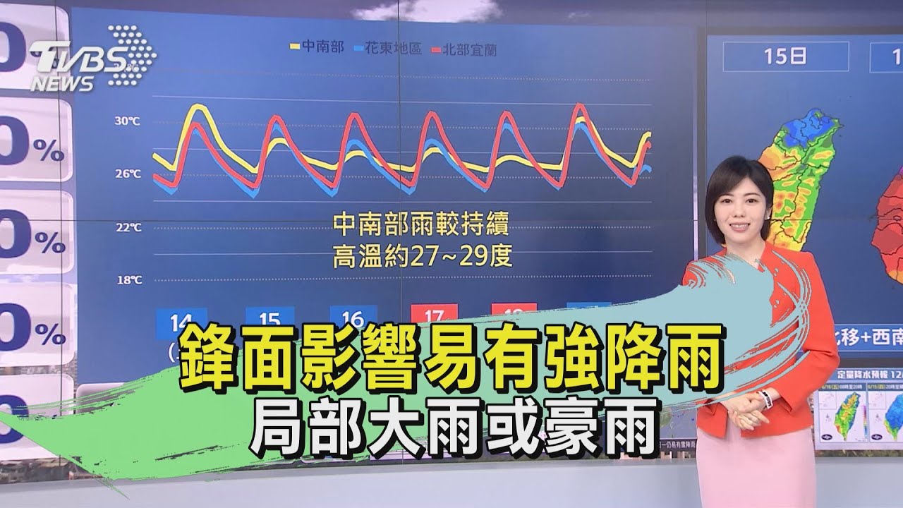 小空檔結束!今起鋒面北上 連三天慎防「強降雨」