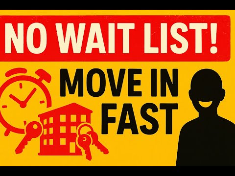 How To Get Low Income Housing, No Waiting List! Move In Fast (2025)