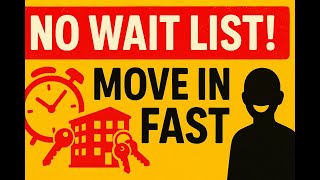 How To Get Low Income Housing, No Waiting List! Move In Fast (2025)
