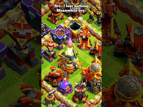 Everyone's a gangsta until the Eagle Artillery activates ll Clash of clans ll #shorts #clashofclans