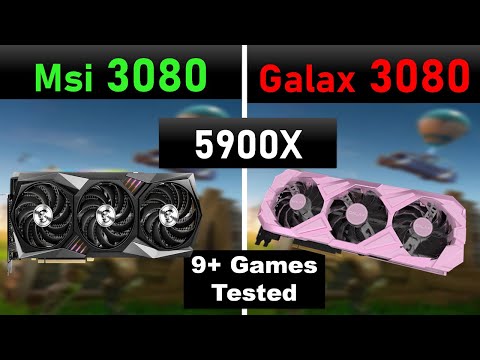 MSI 3080 GAMING X Trio VS GALAX Benchmarks 1440, 4K