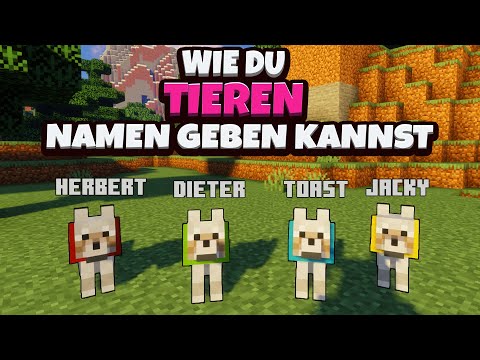 Minecraft - Tieren Namen geben / Tiere benennen | 1.16 [Deutsch / German]