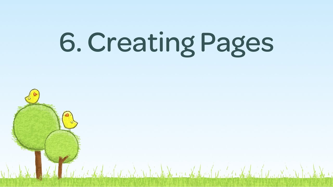 Creating Pages