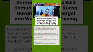 Ammar Zoni Ungkap Sulit Komunikasi dengan Pengacara, Tangan Diborgol dan Wajah Ditutup Topeng