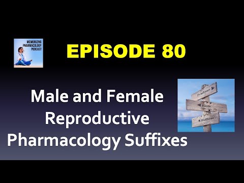 Ep 80 Male and Female Reproductive Pharmacology Suffixes