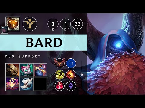 Bard Support vs Pyke - EUW Grandmaster Patch 25.17