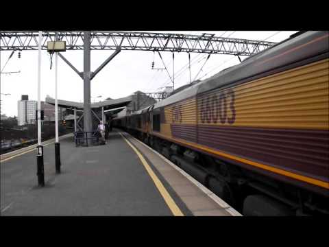 (HD) **5 CLASS 66's** at Manchester Piccadilly