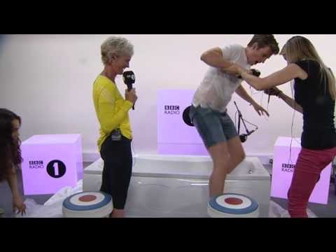 Judy Murray gives Greg an ice bath
