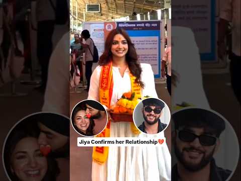 jiya confirms her relationship amidst rumours of engagement with abhishek malhan ❤️🥺#jiyashankar