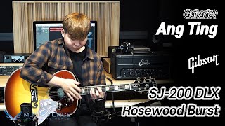 Video thumbnail for Gibson SJ-200 Deluxe Rosewood Burst Demo 'Mellow Sunset' by 'Ang Ting' by Music Force Official