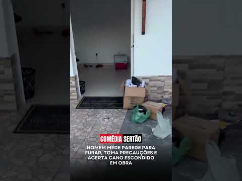 Victor Hugo, de Grão Mogol, Minas Gerais, fez tudo certinho: marcou a parede em três lugares diferen