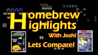 Hombrew Highlights with Josh Atari 7800 vs Colecovision Galaga