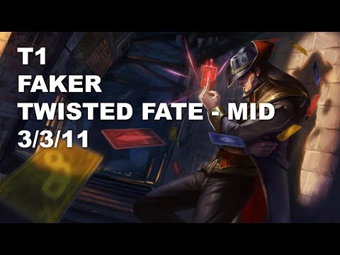 T1 Faker Mid Twisted Fate vs Syndra - KR Challenger Patch 10.9