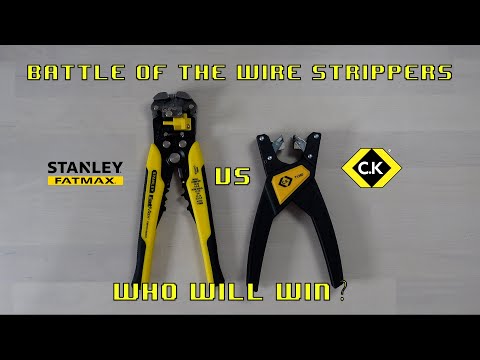 Battle of the Wire Strippers! Stanley Fatmax Automatic Wire Stripper vs. C.K Automatic Wire Stripper