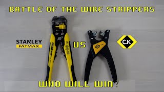 Battle of the Wire Strippers! Stanley Fatmax Automatic Wire Stripper vs. C.K Automatic Wire Stripper