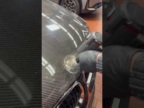 HOW-TO install a bmw roundel on a carbon fiber hood! #professional #install #e92m3 #bmw #m3