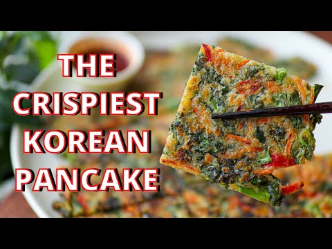 Crispy Korean Vegetable Pancake (Yachaejeon: 야채전)