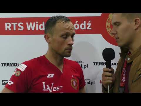 Po meczu z Pelikanem Łowicz - Kamil Tlaga Widzew Łódź