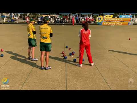 2023 World Bowls Championships   Women’s Pairs   Round 7   Australia v Hong Kong China