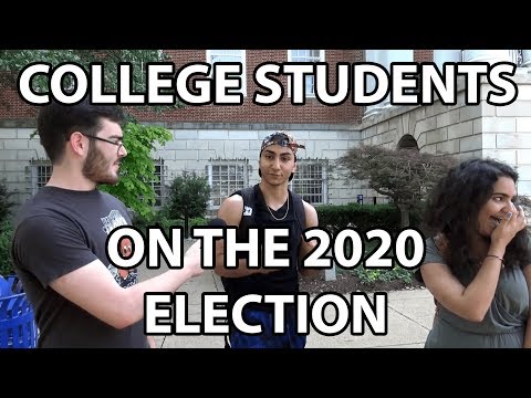 Asking College Students About the 2020 Presidential Election | Who Do They Support? Video