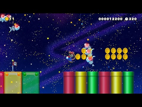 Super Mario Maker 2 - 6-3 Floating Fish Bones by Iggy2602 - No Commentary
