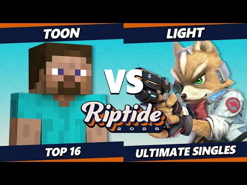 Riptide 2025 - Toon (Steve) Vs. Light (Fox) Smash Ultimate - SSBU