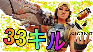 初心者ながら33キル【VALORANT】【ゲーム実況】