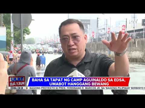 #UlatBayanWeekend Mga motorista, stranded sa EDSA dahil sa hanggang bewang na baha…