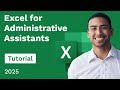 Excel For Administrative Assistants Tutorial