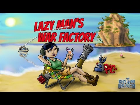 Boom Beach - Lazy Man's Unboosted War Factory - Feb 23 2017