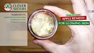 Apple remedy for glowing skin