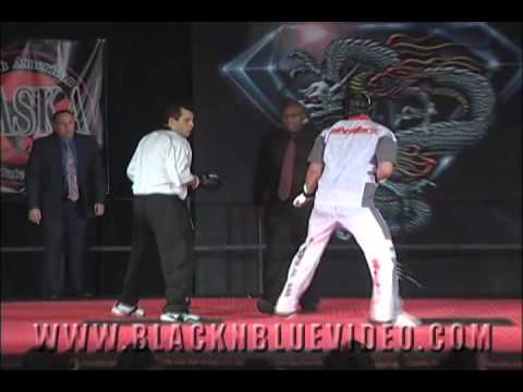 BJ Carnahan vs Trevor Nash 2013 Diamond Nationals Karate Tournament