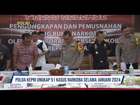 KEPRI UNGKAP 51 KASUS NARKOBA