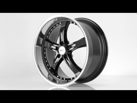 TSW Alloy Wheels- Jarama in Gloss Black Mirror Lip
