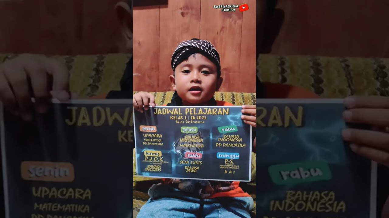 Membuat dan Cetak Jadwal Pelajaran Sekolah SD Kelas 1 - akins #sastrasomafamily #shorts