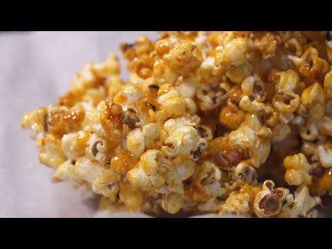Palomitas de caramelo caseras - Popcorns acarameladas en 5 minutos
