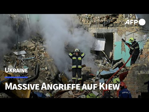Ukraine: Massive Luftangriffe auf Kiew - viele Tote | AFP