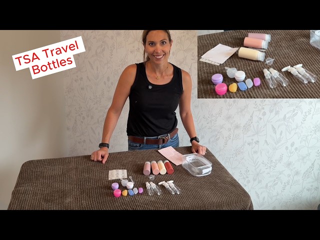 Vídeo relacionado con Gemice Botella de Viaje 4 Pack TSA aprobó la Botella de Viaje de Portátiles Silicona a Prueba de Fugas (90ml) para champús, lociones y artículos de tocador, FDA Certified BPA Free