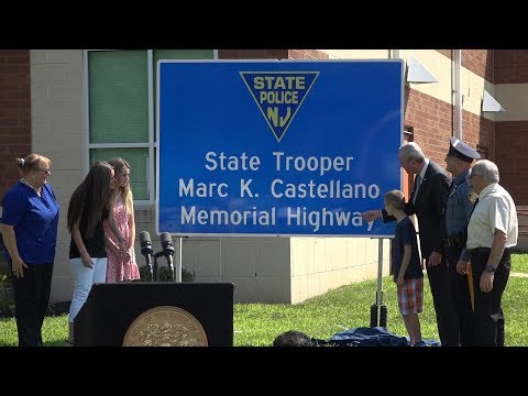 Governor Dedicates Section of Highway in Honor of Trooper Marc K. Castellano