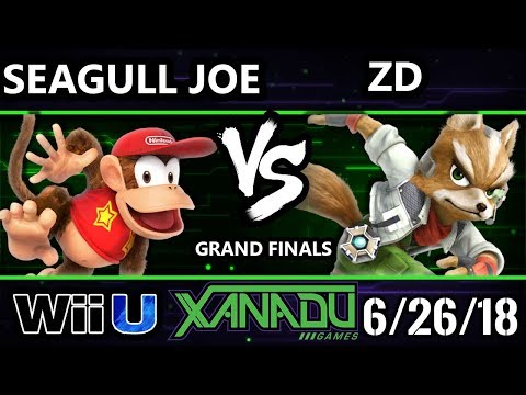 S@X 256 Smash 4 - ZD [L] (Fox) Vs. Seagull Joe (Diddy Kong) - Wii U Grand Finals