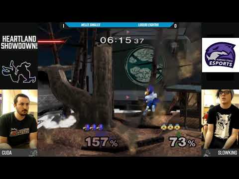 Heartland Showdown 2019 SSBM - Cuda (Sheik) Vs. Slowking (Falco) - Losers Eighths