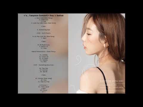 's... TAEYEON CONCERT in Seoul SONG LIST
