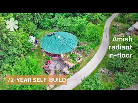 Couple Constructs $35K Cordwood Home Illuminated by Bottles