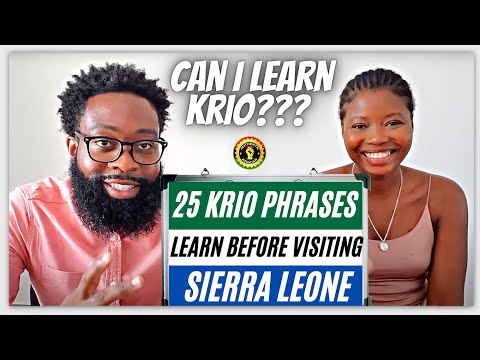 HOW TO SPEAK KRIO: Teaching An American to Speak Sierra Leone Krio Language | 25 Krio Words To Know