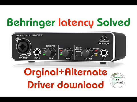 (Drivers download)Behringer U-PHORIA Interface Test and drivers , latency solved