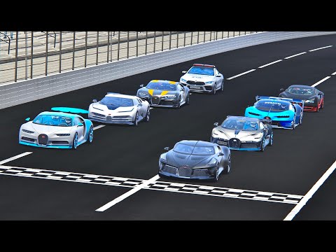 Mega Bugatti Hypercars battle at Daytona Speedway
