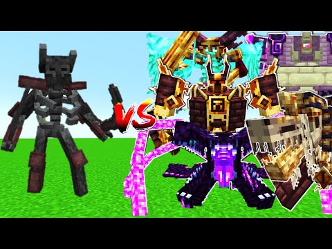 NEW MUTANT WITHER SKELETON VS L_ENDER'S CATACLYSM BOSSES